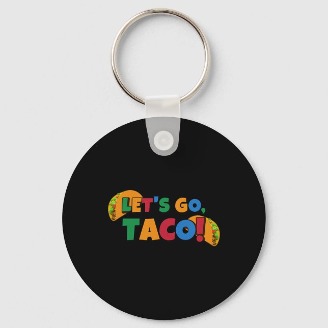 Chaveiro Let's Go Taco' Chicken Trump Tariff 1  (Frente)