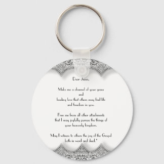 Chaveiro “Letter to Jesus” Round Keychain