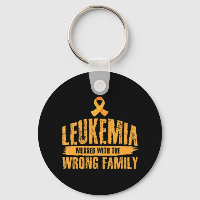 Chaveiro Leucemia Mensada Com Leucemia De Suporte Familiar  (Frente)