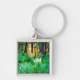 Chaveiro Levantamento do Sol Brilhante com Lírios de Árvore