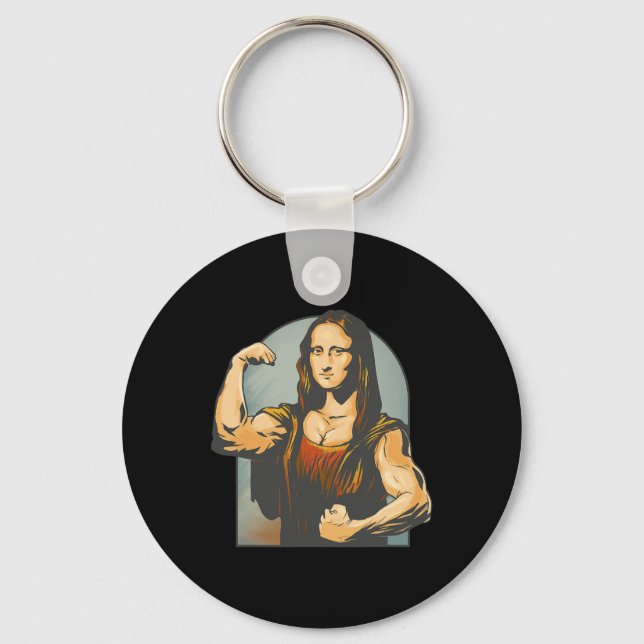 Chaveiro Levantando Mona Lisa Malhação Bodybuilding (Frente)