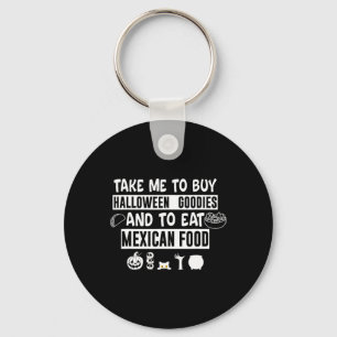 Chaveiro Leve-me para comprar guloseimas de Halloween e com