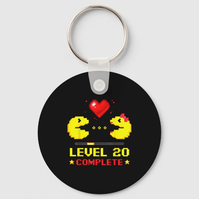 Chaveiro Level 20 Complete Gamers 20th Wedding Anniversary  (Frente)