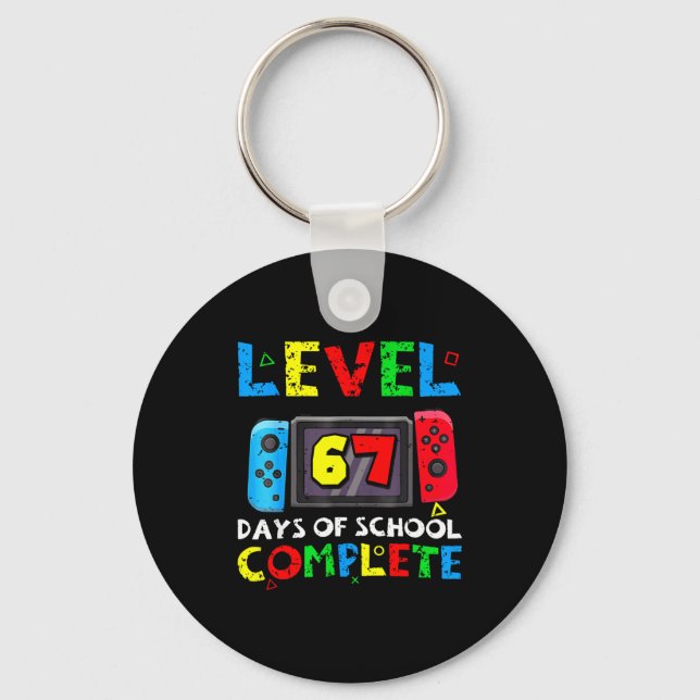Chaveiro Level 67 Days Of School Complete Six Seven Meme Ki (Frente)