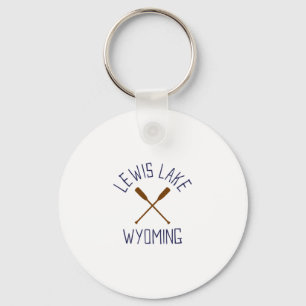 Chaveiro Lewis Lake Wyoming Ao Ar Livre Vintage 1