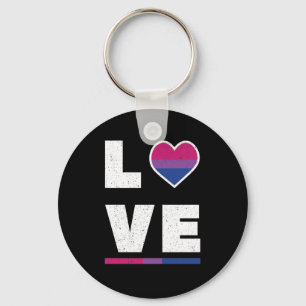 Chaveiro LGBTQ Bandeira do Orgulho Bissexual Afetou o Amor 