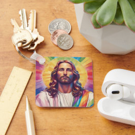 Chaveiro LGBTQ+ Jesus Orgulho gay, Rainbow Jesus