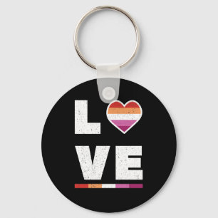 Chaveiro LGBTQ Orgulho Lésbico Sinalizador de Tremor