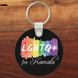 Chaveiro LGBTQ para a Eleição do Orgulho gay Kamala Rainbow