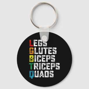 Chaveiro Lgbtq Pernas Glutes Biceps Triceps Quads Engraçado