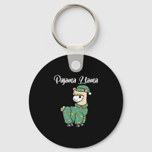 Chaveiro Lhama engraçada pijama lhama hora de dormir pijama