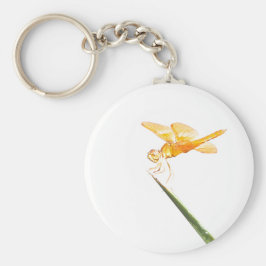 Chaveiro libélula de asas âmbar mexicana