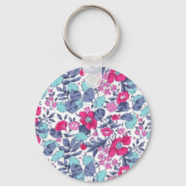 Chaveiro Liberty flor personalizável nome (Frente)