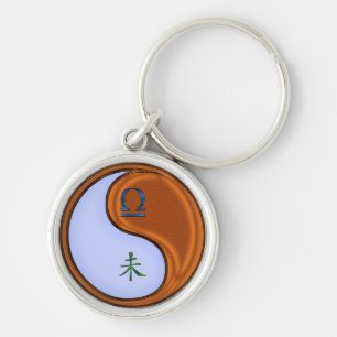Chaveiro Libra e Madeira
