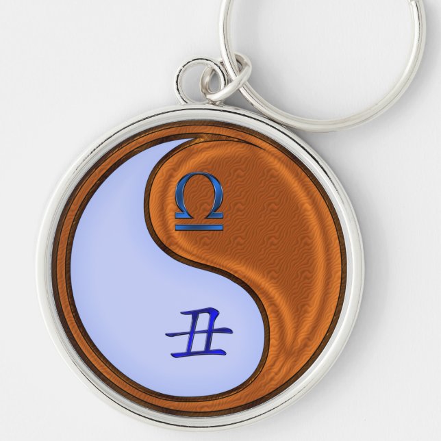 Chaveiro Libra e Madeira Ox (Frente)