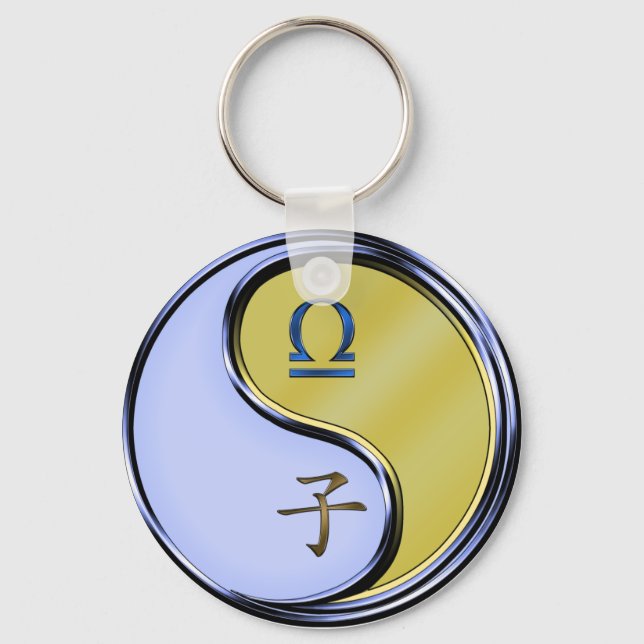 Chaveiro Libra e Rato Metálico (Frente)