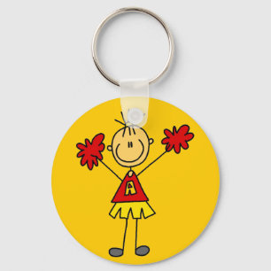 Chaveiro Liderança de Palito - Vermelho e Dourado