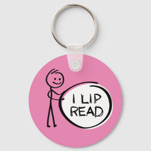 Chaveiro Lido ou lendo. Ik kan lip lezen.