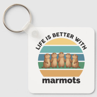 Chaveiro Life is better with marmots