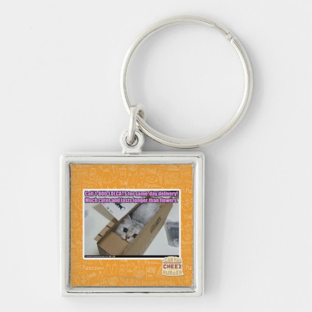 Chaveiro Ligue para 1-800-LOLCATS (Frente)