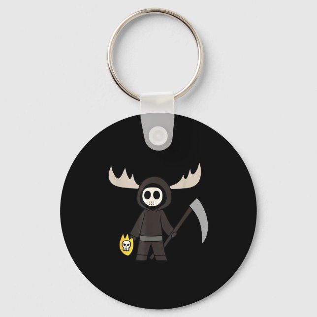 Chaveiro Lil Doom Moose - Funny Reaper Cartoon  (Frente)