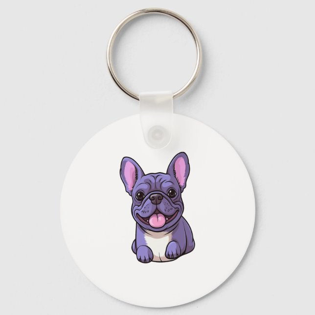 Chaveiro Lilac French Bulldog (Frente)
