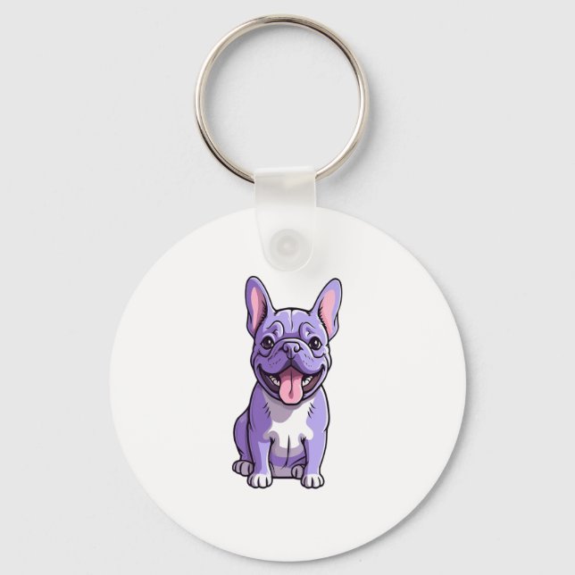 Chaveiro Lilac French Bulldog (Frente)