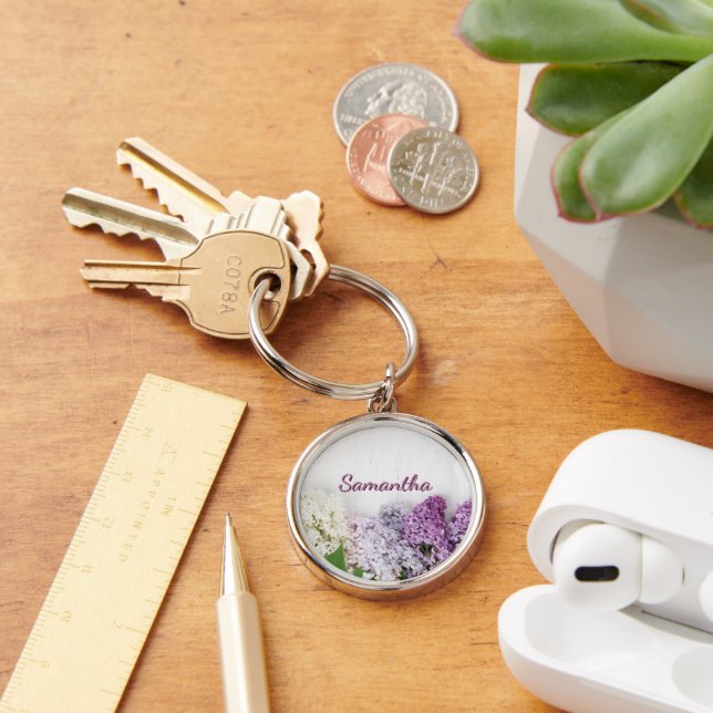 Chaveiro Lilás Personalizado | Chaveiro de Nome da (Mesa)