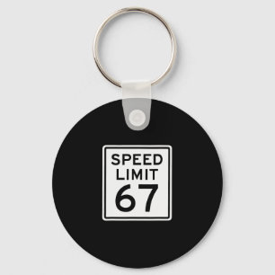 Chaveiro Limite de Velocidade 67 Meme Brainrot 6 7 6-7 Seis