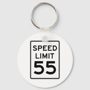 Chaveiro Limite de velocidade sinal de 55 MPH