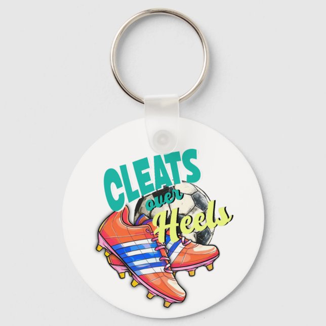 Chaveiro Limpa os calcanhares, futebol Calçado (Frente)