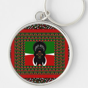 Chaveiro Linda bandeira do Coração Queniano