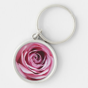 Chaveiro Linda flor de rosa cor-de-rosa