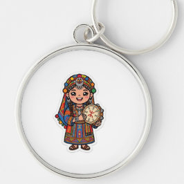 Chaveiro Linda Kawaii Amazigh Berber Mulher