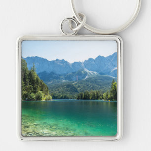 Chaveiro Linda lagoa Eibsee Alpes da Baviera Alemanha