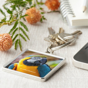 Chaveiro Linda Mara Azul e Dourada