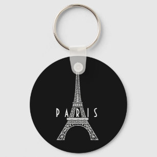 Chaveiro Linda torre Eiffel branca Paris França
