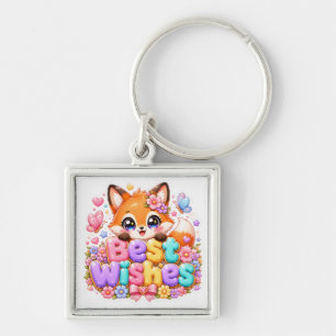 Chaveiro Lindíssimo Kawaii Desejos Sinceros Raposa Nome Pas