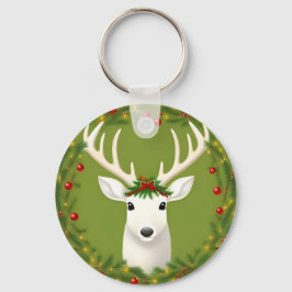 Chaveiro Lindo cervo de natal 