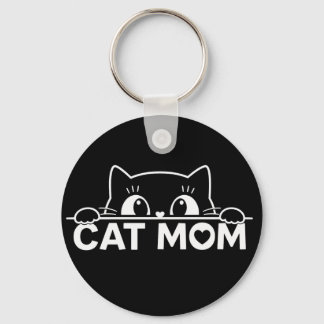 Chaveiro Lindo design simples para mulheres amantes de gato