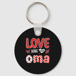 Chaveiro Lindo Eu Amo Ser Chamado Oma Joaninha Feliz Valent