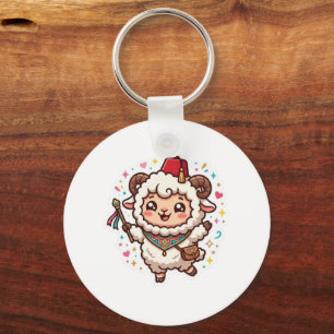 Chaveiro Lindo Kawaii Ovelha Marroquina Eid al-Adha Chapéu