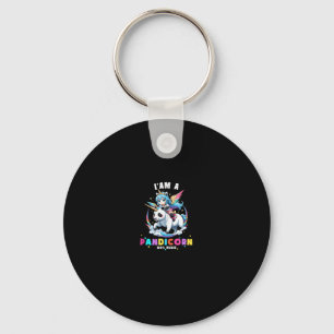 Chaveiro Lindo Panda Unicórnio Eu Sou Uma Garota Mágica Pan