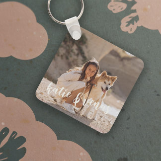 Chaveiro Lindo Presente de Família com Foto de Animal de Es