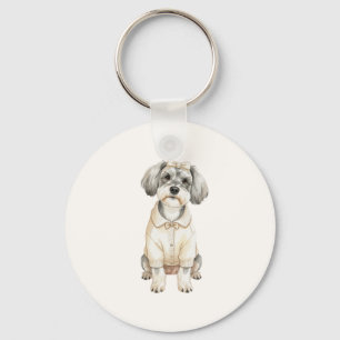 Chaveiro Lindo schnauzer de orelhas longas