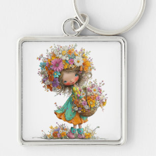 CHAVEIRO LINDO VERÃO CAPRICHOSO COM PEQUENAS FLORES