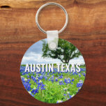 Chaveiro Lindos Bluebonnets Austin Texas Photoics<br><div class="desc">Uma bela fotografia dos bluebonnets de Austin Texas num campo da natureza faz um bonito presente de chaveiro para um texano que ama flores silvestres. É a flor do estado e traz orgulho de excelente.</div>