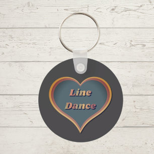 Chaveiro Line dance Love Heart