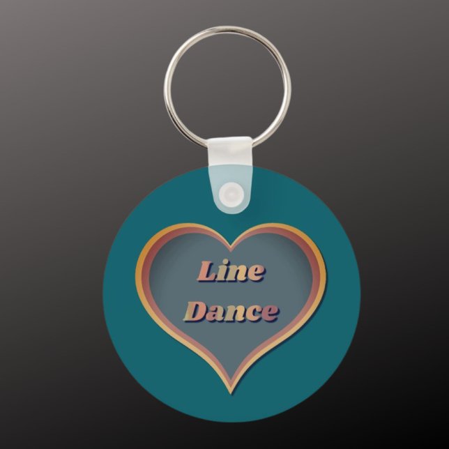 Chaveiro Line dance Love Heart (Criador carregado)