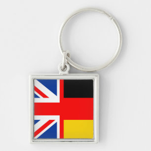 Chaveiro língua inglesa do reino unido, alemanha, meio pav